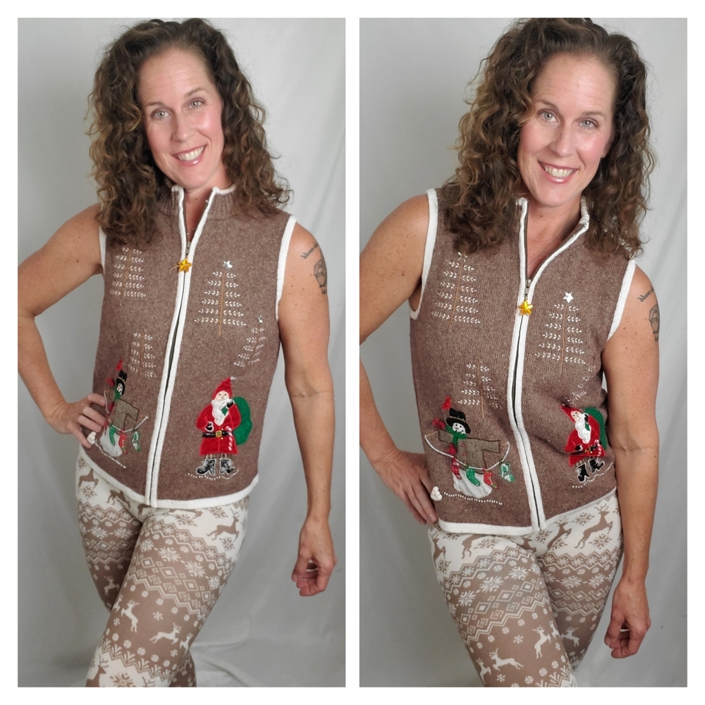 Christmas ugly sweater vest by Studio Joy